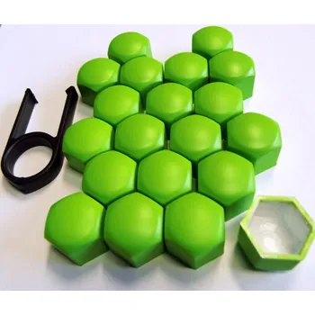 Šroub Kryty šroubů 20 ks zelené (vnitřní průměr 17 mm)