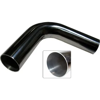 Vodovodní potrubí Hliníkové koleno 75° s vnějším průměrem 38 mm, leštěné