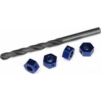 RC vybavení Traxxas hliníkové naboje kol 12mm modré (4)