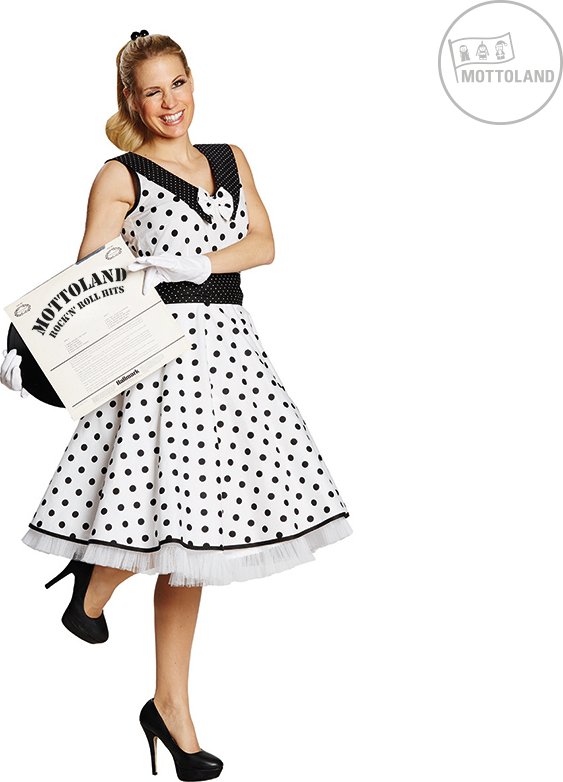 Mottoland Německo Rock and Roll - bílé šaty D varianta: 36