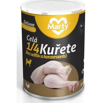 Krmivo pro psa Martypet DeLuxe celá 1/4 kuřete 400 g