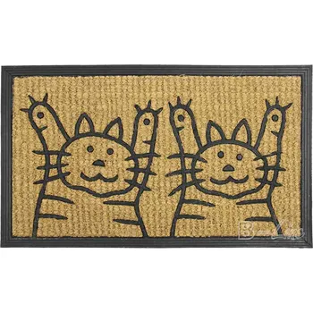 Rohožka Rohožka Kokos Guma 2 kočky 40x70cm