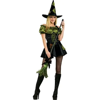Karnevalový kostým Rubies USA Green Patch Witch D varianta: M - 38/40
