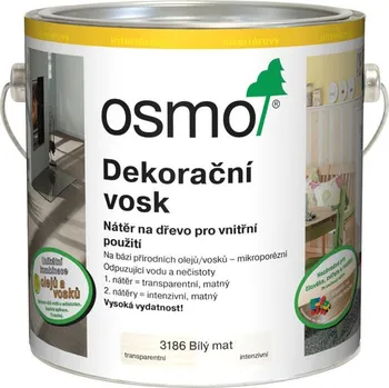 Lak na dřevo OSMO Color Dekorační vosk transparentní 0,75 l