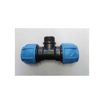 Fitinka Svěrný T-kus iJoint G+F PE (PP-S) vnější závit, Rozměr 25x3/4