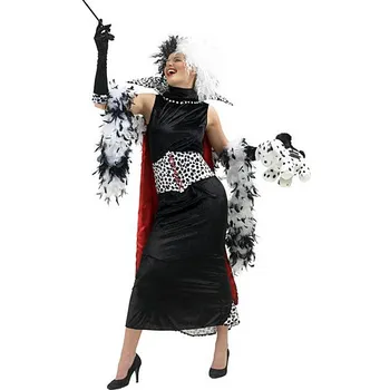 Karnevalový kostým Rubies USA Cruella de Vil - licenční kostým D varianta: S - 34/36