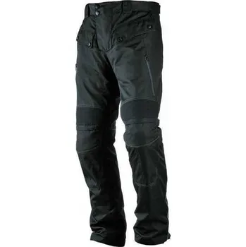 Moto kalhoty NERVE Spider ZKRÁCENÉ černé textilní cestovní kalhoty s kšandami na motorku zkrácené M