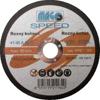 Dílna Řezný kotouč na kov 150x2,0x22mm MAGG SPEED