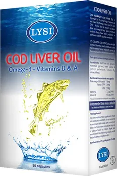 Přírodní produkt Lysi Cod Liver Oil 80 cps.