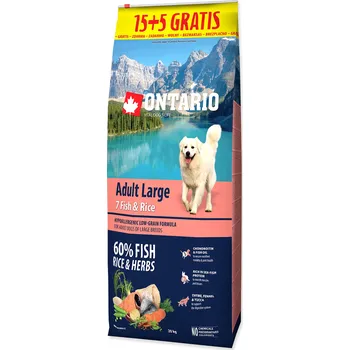 Krmivo pro psa Ontario Adult Large Fish/Rice