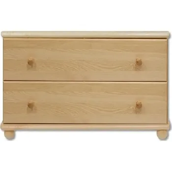 Komoda Nabytek-dreveny.cz Dřevěná komoda 2 zásuvky masiv 101 z borovice Barevné provedení: Olše