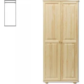 Šatní skříň Nabytek-dreveny.cz Dřevěná šatní skříň MASIV 103 z borovice Barevné provedení: Olše