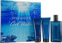 Pánský parfém Davidoff Cool Water Man EDT 125 ml + balzám po holení 75 ml + sprchový gel 75 ml