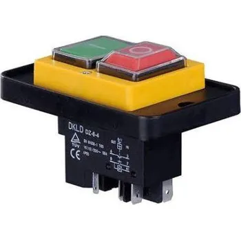 vypínač DKLD DZ-6-4B 5P vypínač spínač AC250V/16(15)A ! Jeden kontakt rozpínací, druhý spínací (použití např. pro stroje s elektrickou brzdou) !
