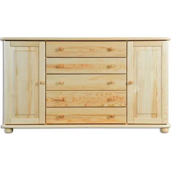 Komoda Nabytek-dreveny.cz Velká dřevěná komoda masiv 164 borovice masiv Barevné provedení: Dub