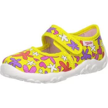 žluté dívčí textilní bačkorky Superfit