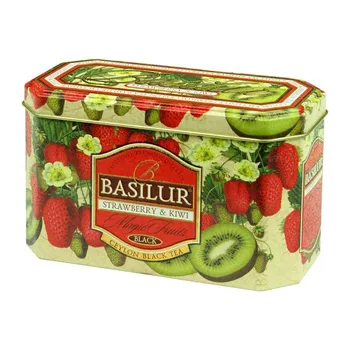 Čaj Basilur Magic Strawberry & Kiwi plech 20 x 2 g