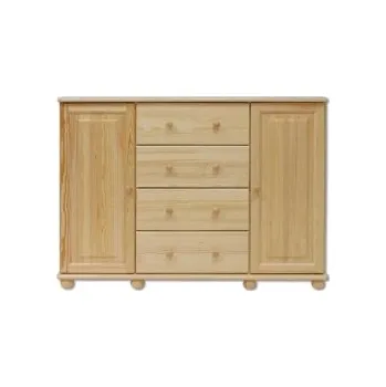 Komoda Nabytek-dreveny.cz Kombinovaná komoda borovice masiv masiv 120 Barevné provedení: Ořech