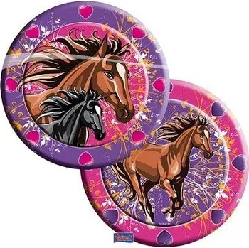 Party nádobí TALÍŘE PÁRTY KONĚ 23 cm 8 ks 26050