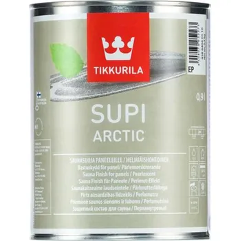 barva na zeď Tikkurila SUPI ARCTIC perleťový nátěr pro úpravu dřeva v saunách s možností tónování 0,9L