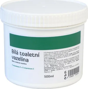 Masážní přípravek Aromatica bílá toaletní vazelína s vitamínem E 500 ml