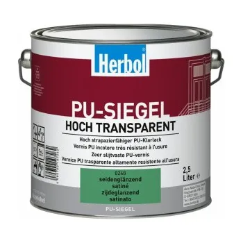 Lak na dřevo Herbol PU-SIEGEL 2,5L - polyuretanový nátěr do interiéru stupeň lesku: hedvábný lesk + dárek k objednávce nad 1000Kč