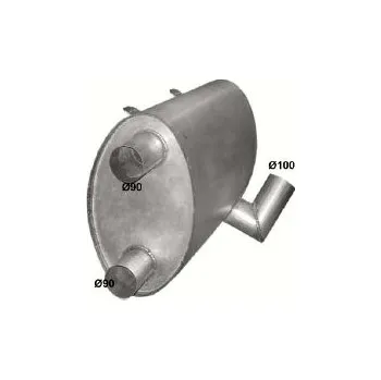 Tlumič výfuku Tlumič výfuku MERCEDES O 304 (PR 69.96-4)