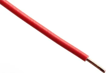 elektrický kabel CY 2, 5 H07V-U 2, 5 rudý