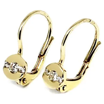 Náušnice Alo diamonds Alo diamantové náušnice kulaté 0,16ct