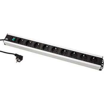 Prodlužovací kabel BACHMANN Vícenásobná zásuvka 230V, 9x zásuvka DE, vypínač, 2m (300.004) - 19.07.1991