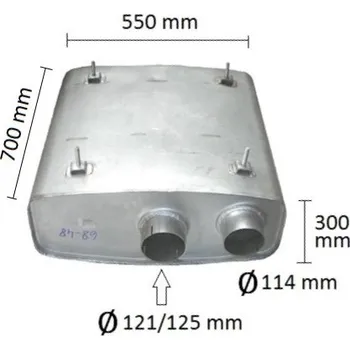 Tlumič výfuku Tlumič výfuku MAN LION S STAR (PR 68.48)