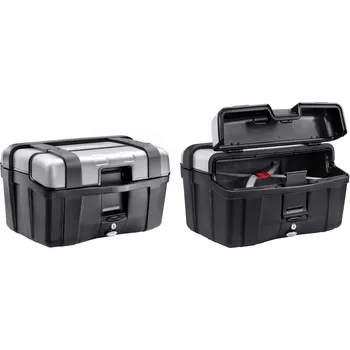 Zavazadlo na motocykl Moto-Kufr Givi TRK 46N, 46L černý s hliníkovým víkem MONOKEY