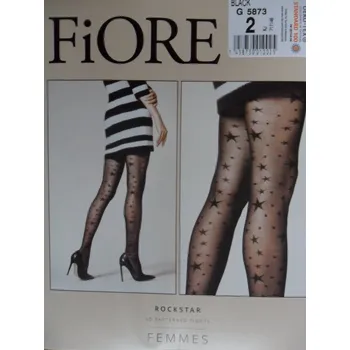 Dámské punčochy ROCKSTAR 30den-punčochové kalhoty Fiore black-černé