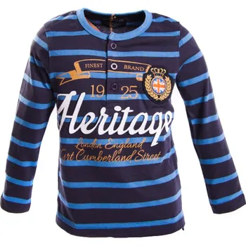 Soul & Glory Modré chlapecké tričko Heritague, dlouhý rukáv Velikost: 110