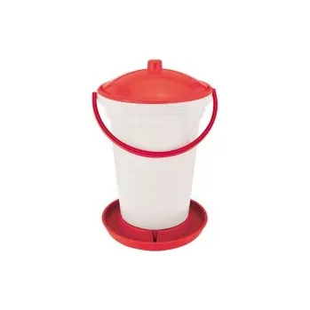 napáječka pro hospodářská zvířata TOPTRADE napáječka plastová, kbelíková, s plovákem, pro slepice, 24l 308057