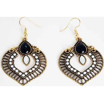 Náramek Náušnice tibetské srdce