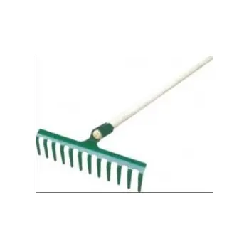 Hrábě TOPTRADE hrábě standard, s dřevěnou násadou, 12 zubů 105594