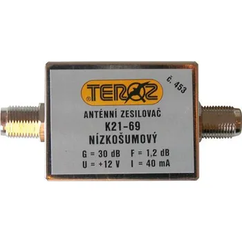 Anténní zesilovač Anténní zesilovač UHF 30dB F-F Teroz