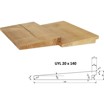 Obklad Obkladový profil UYL 20 x 140 mm - THERMOWOOD 4200 mm