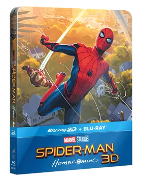Blu-ray film Blu-ray Spider-Man: Homecoming 2D + 3D Steelbook (2017) 2 disky