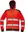 CERVA Knoxfield Hi-Vis reflexní mikina s kapucí červená, XS