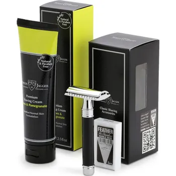 Holicí strojek Edwin Jagger sada na holení - holicí strojek a krém na holení Limes and Pomegranates GS314SCLPT