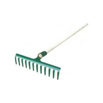 Zahrada TOPTRADE hrábě standard, s dřevěnou násadou, 14 zubů 105595