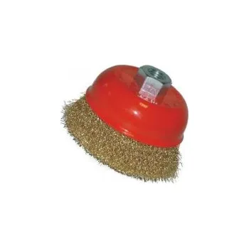 TOPTRADE kartáč ocelový, hrnkový, M14, O 100 mm 600497