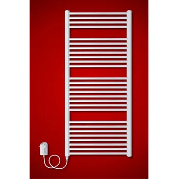 Radiátor ELVL BKO.ER 450 x 960 mm koupelnový elektrický radiátor El. vývod: Levé provedení s regulátorem teploty, oblý