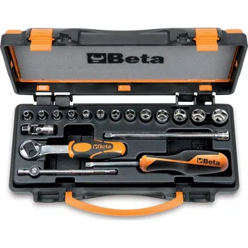 Gola sada SADA HLAVIC 1/4'' +PŘÍSLUŠENSTVÍ 18 KS'' (13 šestihranných hlavic a 5 doplňků)