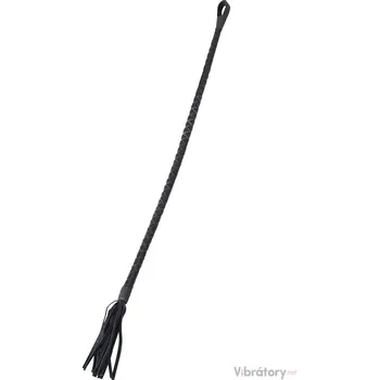 Kožený jezdecký bičík s třásněmi Rimba, 70 cm