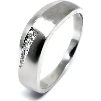 Drahý kámen Diamantový prsten z bílého zlata 29/224/386-1455 Velikost a váha prstenu: 52