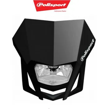 Osvětlení pro motocykl Univerzální přední maska POLISPORT LMX HEADLIGHT BLACK