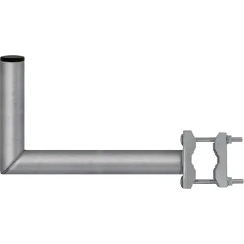 Anténní držák Anténní držák 35cm na balkon s třmenem, trubka 42/2mm, výška 16cm žár.